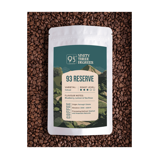 93 Reserve Coffee - Medium Roast , Flavour Notes: Blueberry, Lemon & Tea Rose