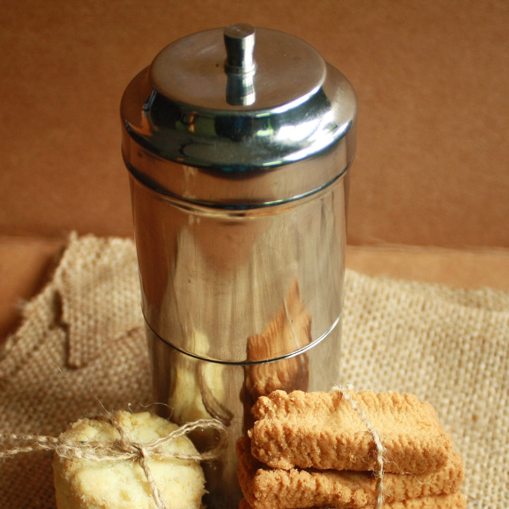 Stainless Steel South Indian Coffee Filter/Drip Coffee Maker, Medium Size for Home & Kitchen