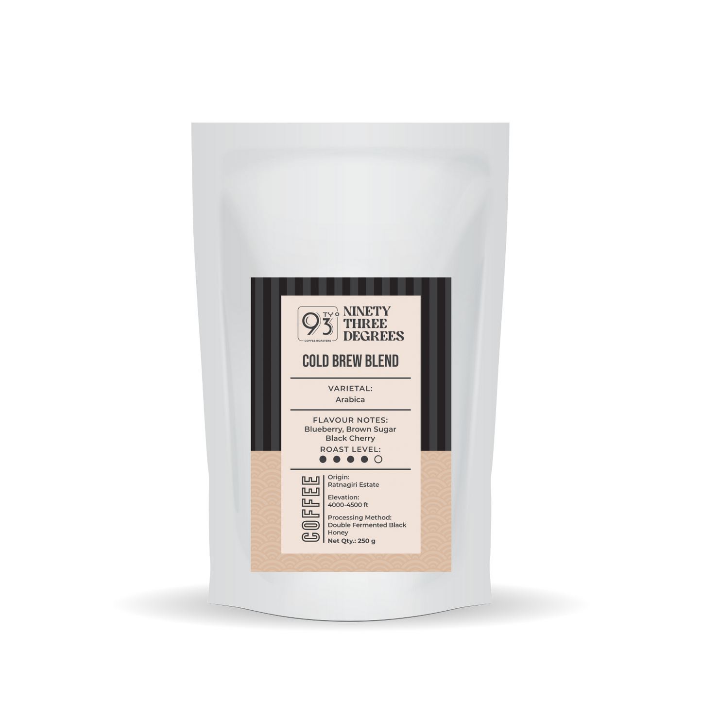 Cold Brew Blend Coffee - Medium Dark Roast, Flavour Notes: Blueberry, Brown Sugar and Black Cherry