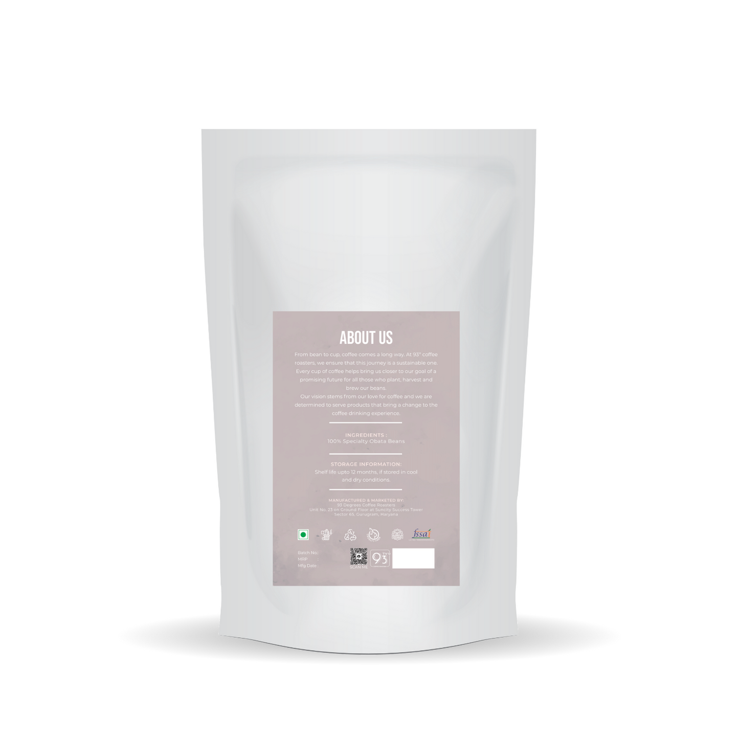 Fruit Cobbler Coffee - Medium Roast, Flavour Notes: Mixed Fruit, Roasted Almond, Nutmeg and Peach
