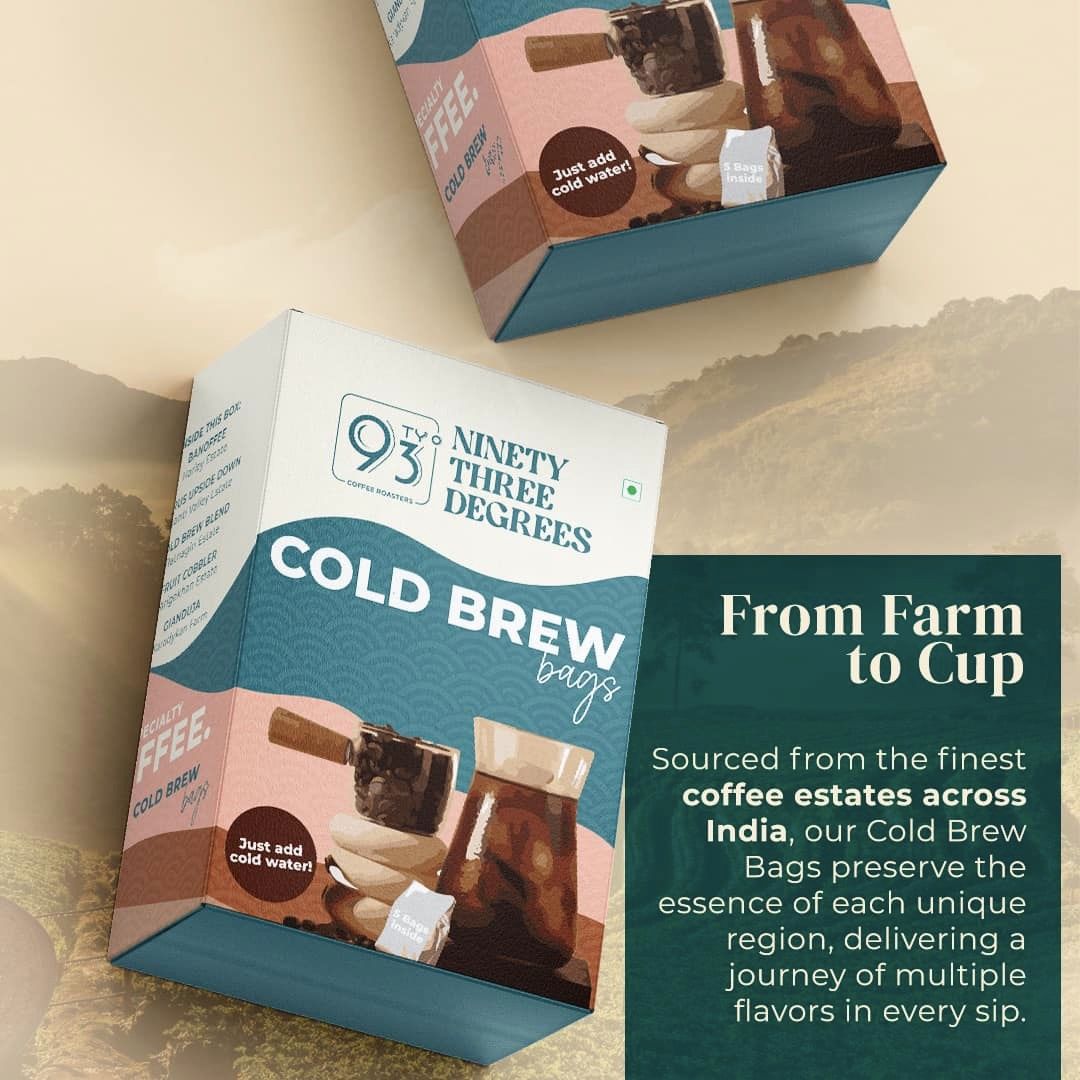 Gift Hamper for 5 Item Combo Pack - Easy Pour Over Box, Cold Brew Box, Cascara, Coffee Beans, Biscotti Jar