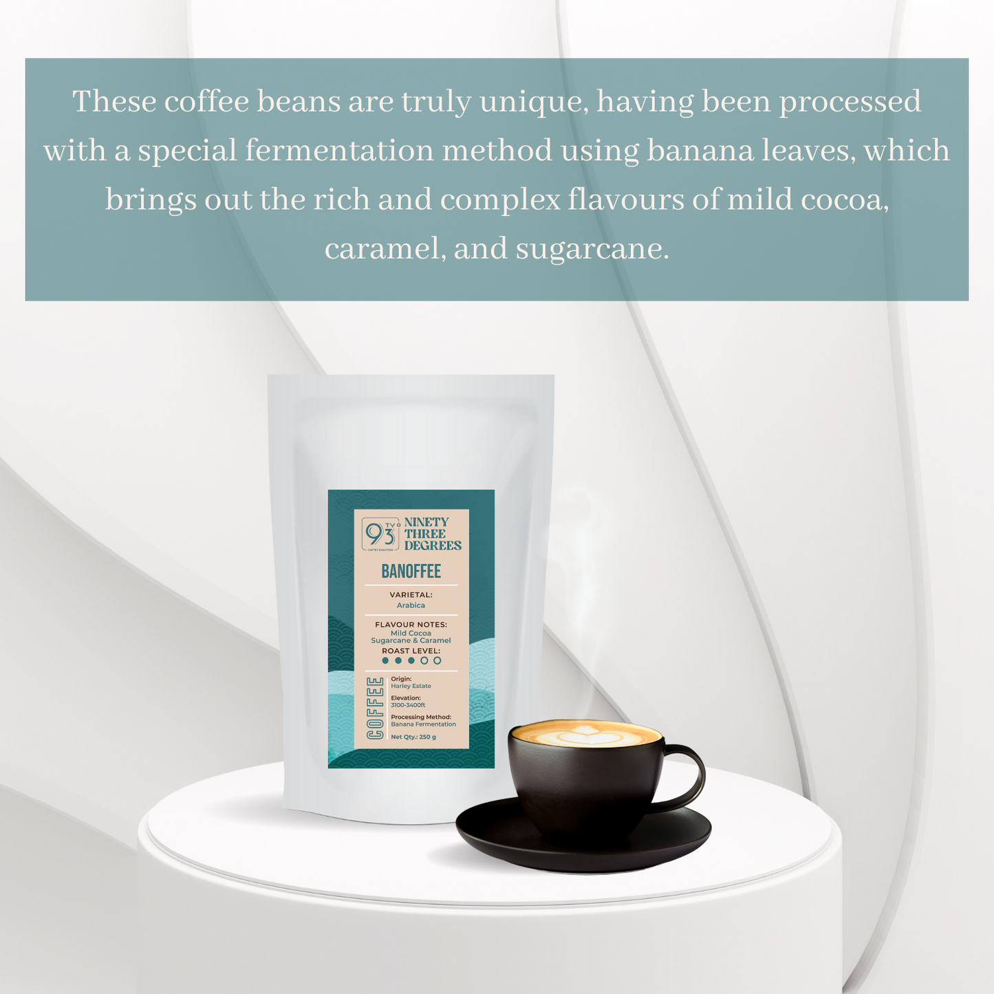 Banoffee Coffee - Medium Roast, Flavour Notes: Mild Cocoa Sugarcane & Caramel
