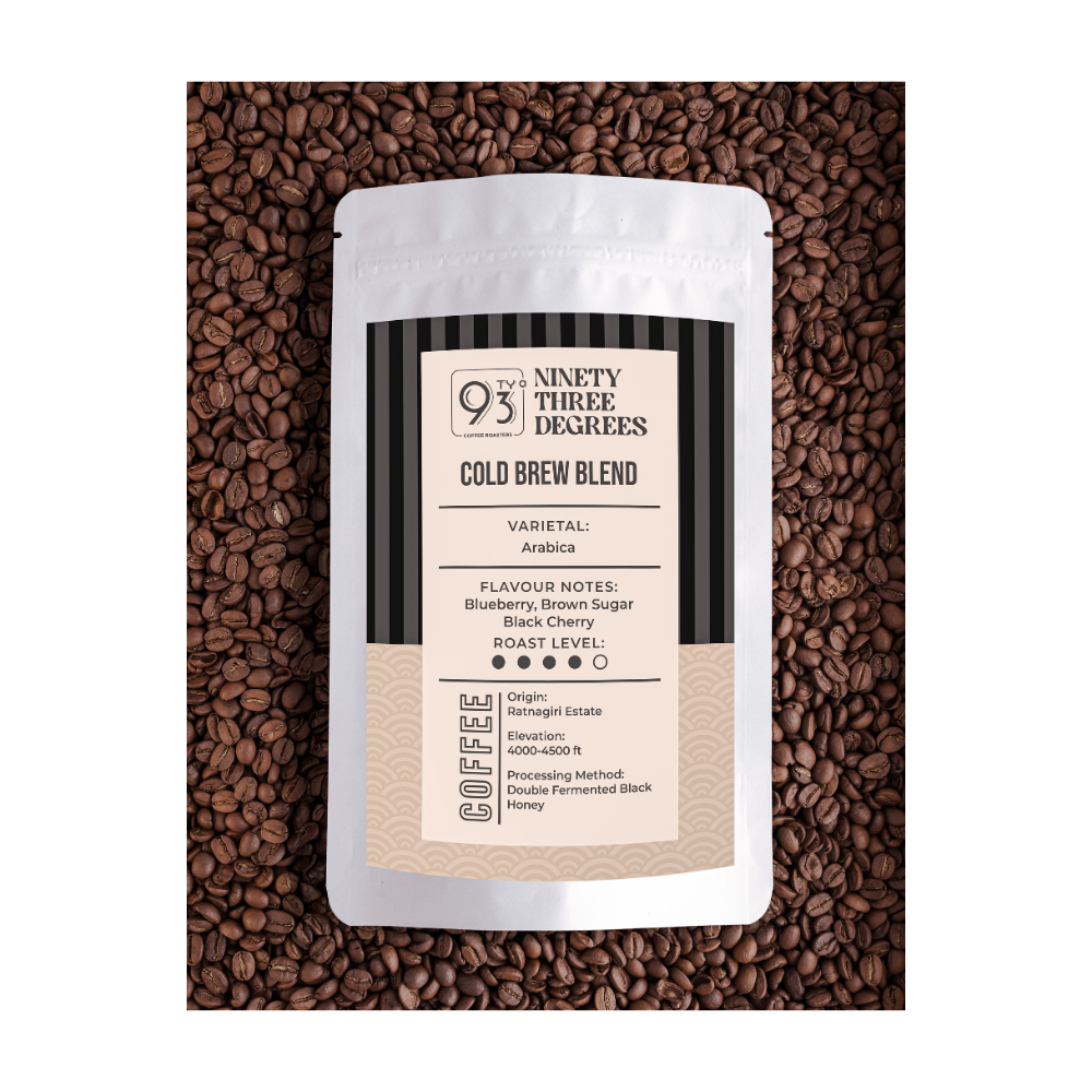 Cold Brew Blend Coffee - Medium Dark Roast, Flavour Notes: Blueberry, Brown Sugar and Black Cherry