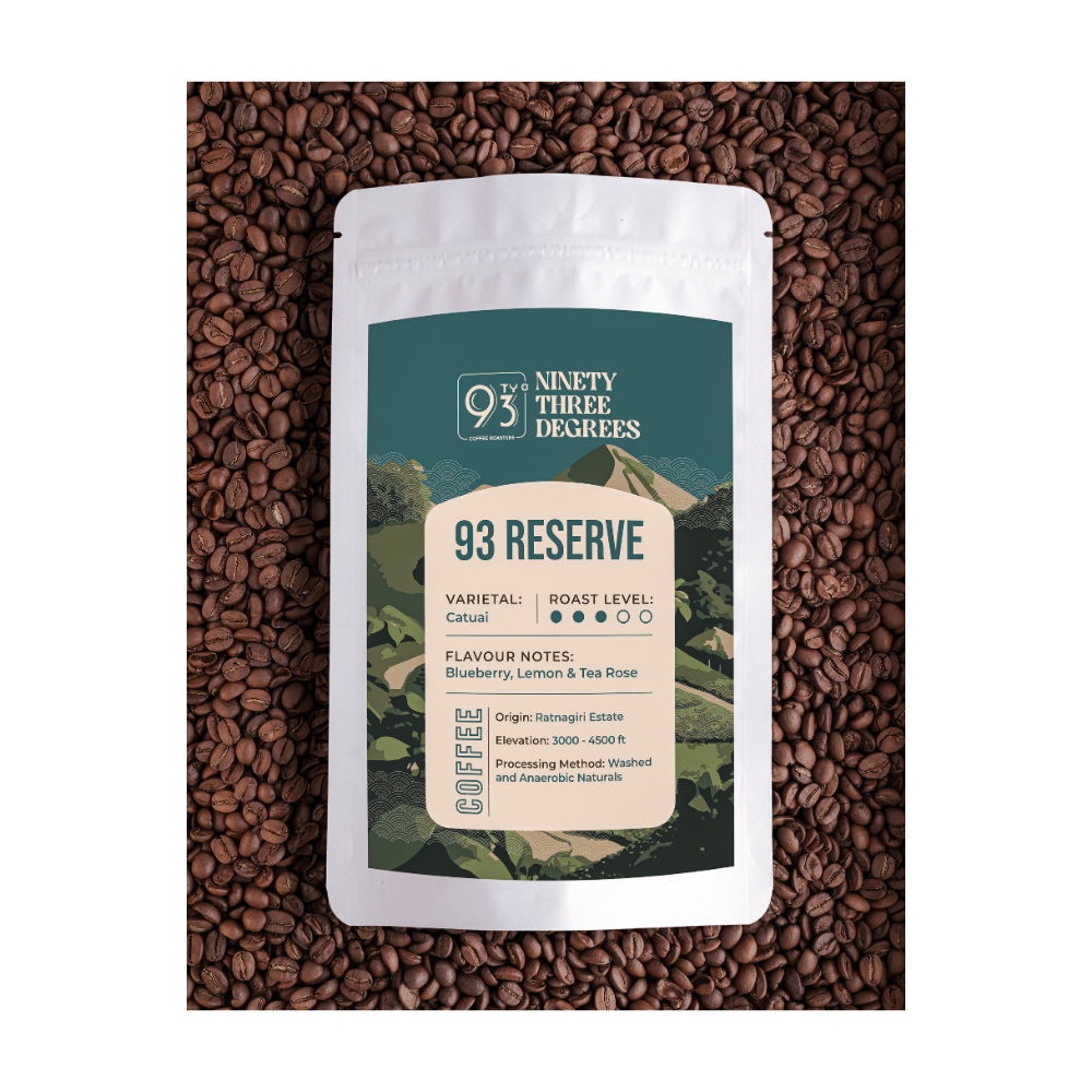 93 Reserve Coffee -  Medium Roast , Flavour Notes: Blueberry, Lemon & Tea Rose