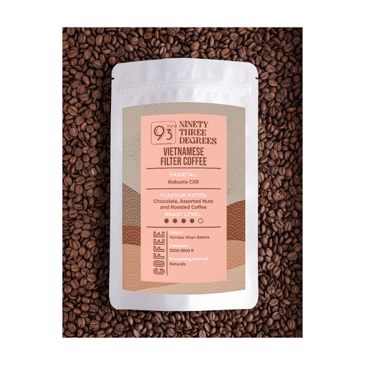 Vietnamese Filter Coffee- Medium Dark Roast, Flavour Notes: Chocolate, Assorted Nuts & Roasted Coffee