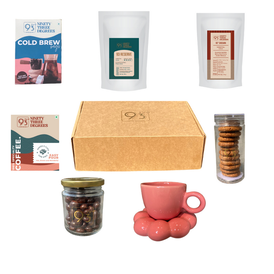 GIFT PARCEL TX (Coffee Beans - 250g, Easy Pour Over, Cascara, Cookies, Dragees, and Big Cup)