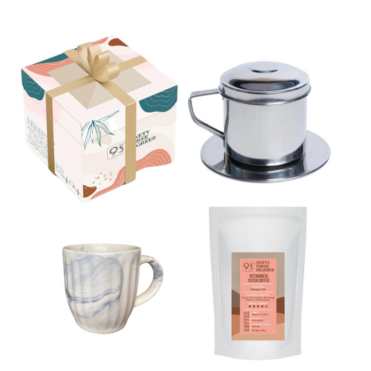 THE MINI VF GIFT BOX (Vietnamese Filter Coffee Beans - 250g, Vietnamese Filter, and Small Cup