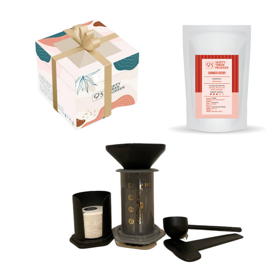 THE MINI YP GIFT BOX (Summer Berry Coffee Beans -250g, and Yuro-Press)