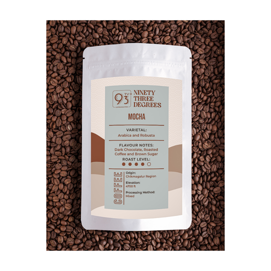 Mocha Specialty Coffee -  Medium Dark Roast, Flavour Notes: Dark Chocolate, Roasted Coffee & Brown Sugar