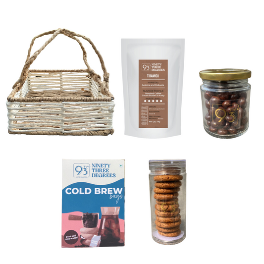 GIFT BASKET QA (Coffee Beans - 250g, Cascara, Cold Brew Box, Dragees, and Cookies)