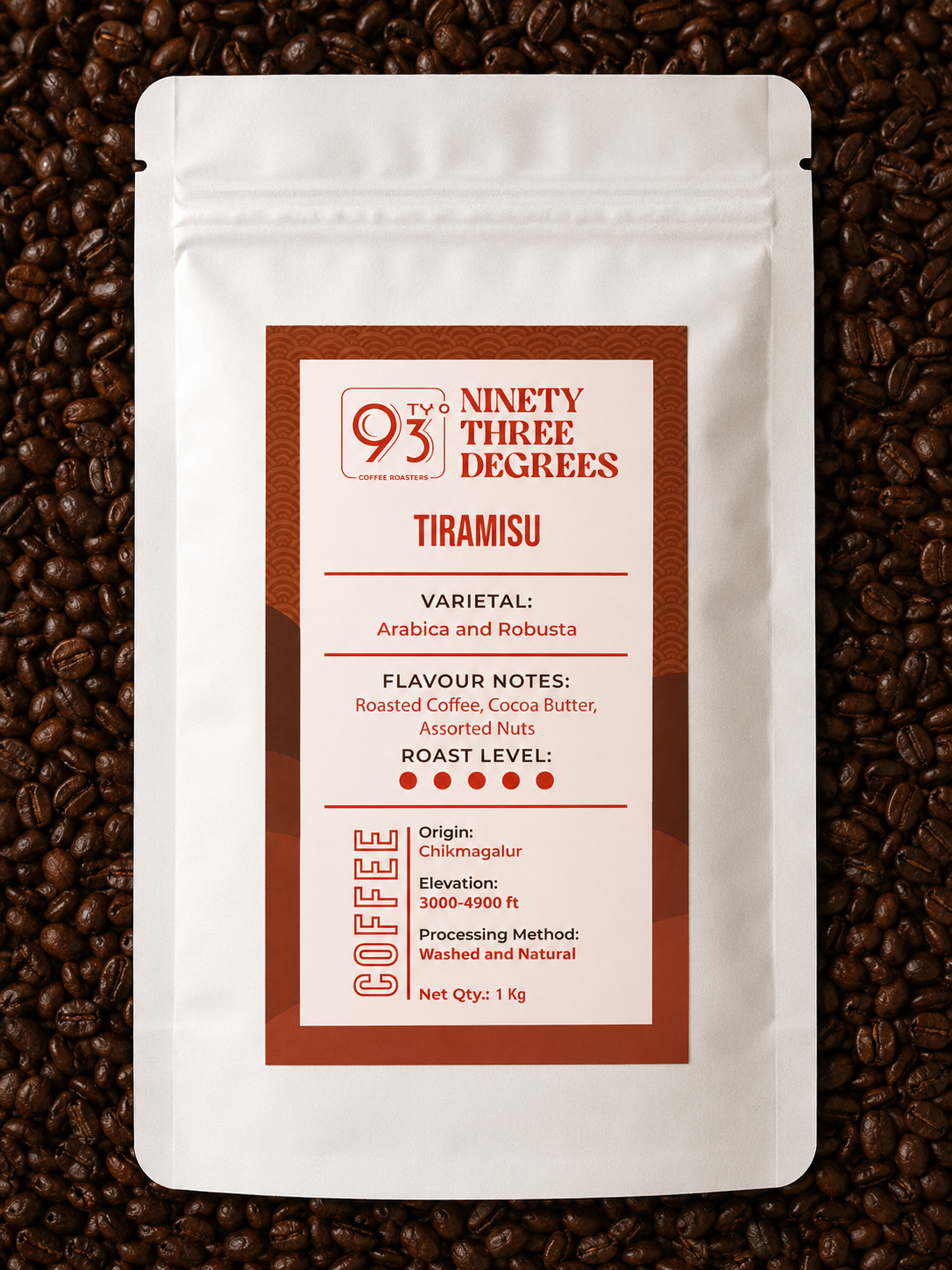Tiramisu Coffee- Medium Dark Roast, Flavour Notes: Roasted Coffee Cocoa Butter & Nutty