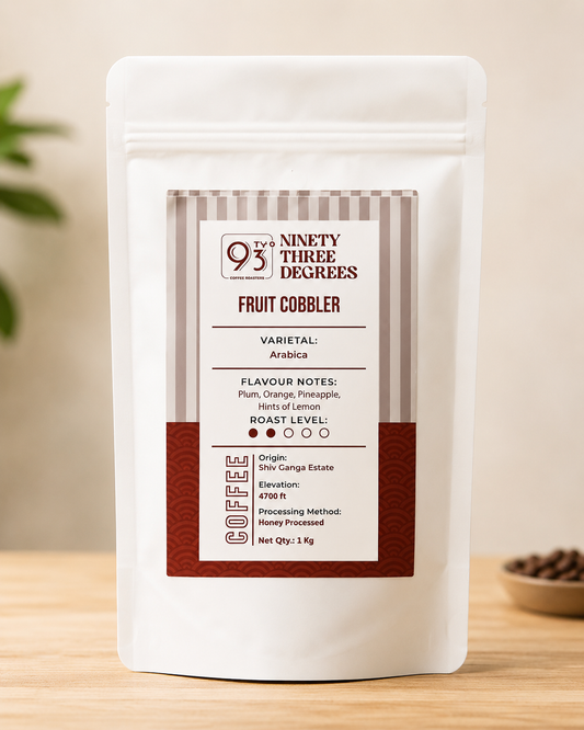 Fruit Cobbler Coffee - Medium Roast, Flavour Notes: Mixed Fruit, Roasted Almond, Nutmeg and Peach